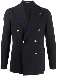 Tagliatore двубортный пиджак с вышивкой