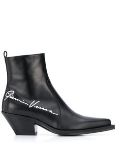 Versace ковбойские ботинки с логотипом