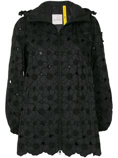 Moncler куртка на молнии с цветочным принтом