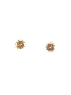 Chanel Pre-Owned серьги-клипсы 1999-го года с логотипом CC