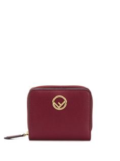 Fendi компактный кошелек с металлическим логотипом