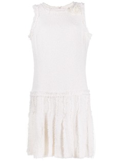 Chanel Pre-Owned твидовое платье мини