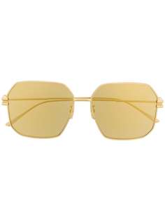 Bottega Veneta Eyewear солнцезащитные очки в оправе геометричной формы