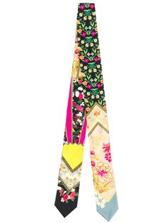 Etro узкий шарф с принтом