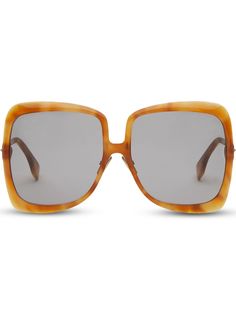 Fendi солнцезащитные очки Promeneye в массивной оправе