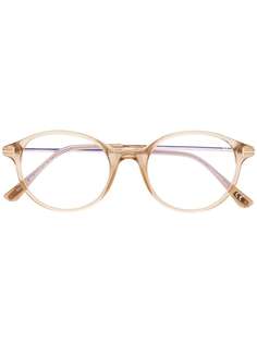 Tom Ford Eyewear очки Blue Block в круглой прозрачной оправе