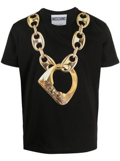 Moschino футболка с принтом