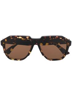 Bottega Veneta Eyewear солнцезащитные очки-авиаторы черепаховой расцветки