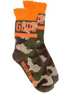 Gcds носки с камуфляжным принтом и логотипом