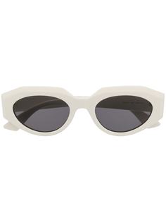 Bottega Veneta Eyewear солнцезащитные очки в овальной оправе