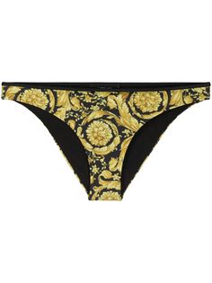 Versace плавки бикини с принтом Baroque