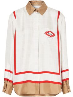 Burberry Archive Society scarf print shirt