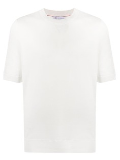 Brunello Cucinelli однотонная футболка с круглым вырезом