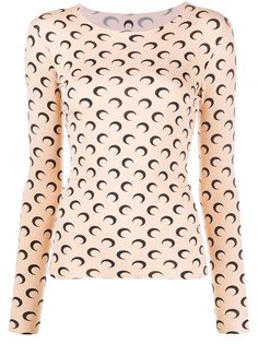 Marine Serre топ с принтом Moon