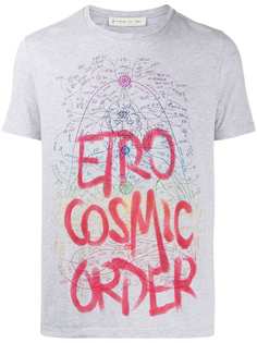 Etro футболка Cosmic Order с графичным принтом