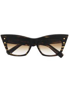 BALMAIN EYEWEAR солнцезащитные очки B-II в оправе кошачий глаз