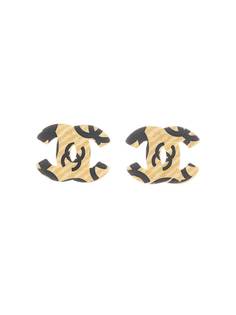 Chanel Pre-Owned серьги 2002-го года с логотипом CC