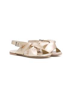 Florens buckled crossover-strap sandals