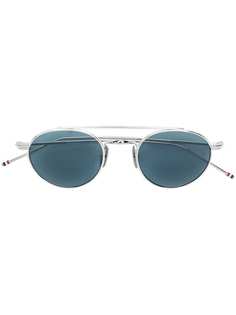 Thom Browne Eyewear солнцезащитные очки в круглой оправе "авиатор"