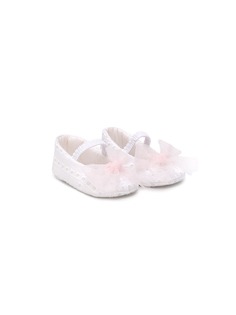 Colorichiari Bambolina embroidered ballerina shoes