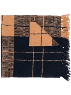 Salvatore Ferragamo macro check scarf