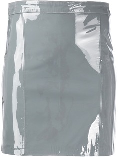 Manokhi короткая лакированная юбка