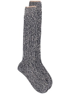 Brunello Cucinelli длинные носки вязки интарсия