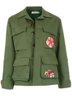 Isolda куртка Army с нашивками