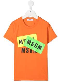 Msgm Kids logo print T-shirt