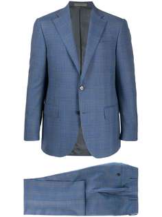 Corneliani твиловый костюм-двойка в клетку