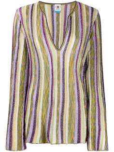 M Missoni striped metallic top