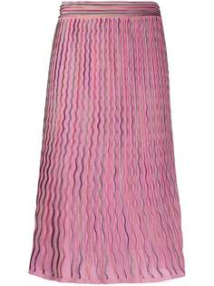 M Missoni rainbow trim skirt