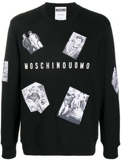 Moschino толстовка с фотопринтом