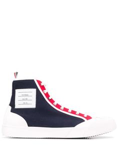 Thom Browne высокие кеды с контрастными вставками