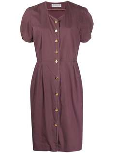 Burberry Pre-Owned платье 1980-х годов с круглым вырезом