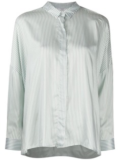 Peserico рубашка в полоску с потайной застежкой