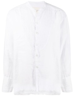 Greg Lauren рубашка с бахромой без воротника