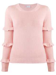 RedValentino ruffle-detail knitted jumper