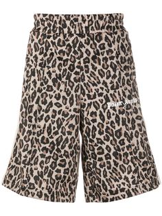 Palm Angels leopard-print shorts
