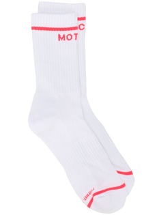 Mother Baby Step slogan socks