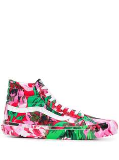 Kenzo abstract-floral print high-top sneakers