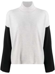 Eileen Fisher two-toned knitted jumper