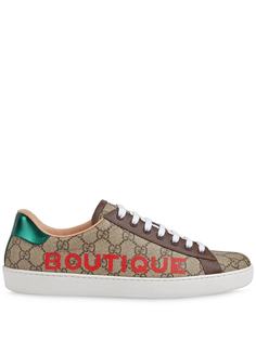 Gucci кеды Ace Boutique с узором GG
