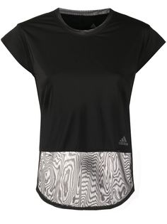 adidas футболка с короткими рукавами и прозрачной вставкой