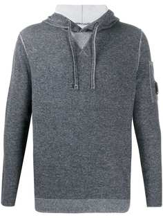 C.P. Company logo patch detail drawstring hoodie
