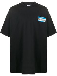Vetements футболка с надписью