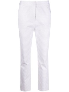 Malo micro print slim trousers