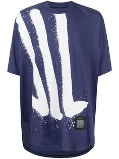 Julius spray paint stripes T-shirt