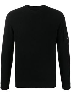 C.P. Company terrycloth logo patch detail jumper