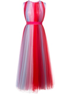 Carolina Herrera шифоновое платье в полоску